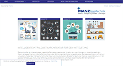 Desktop Screenshot of manz-lagertechnik.de