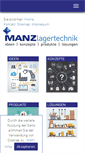 Mobile Screenshot of manz-lagertechnik.de
